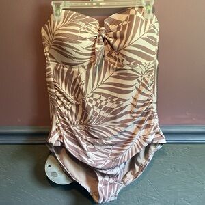 NWOT Kona Sol Strapless One Piece Bathing Suit